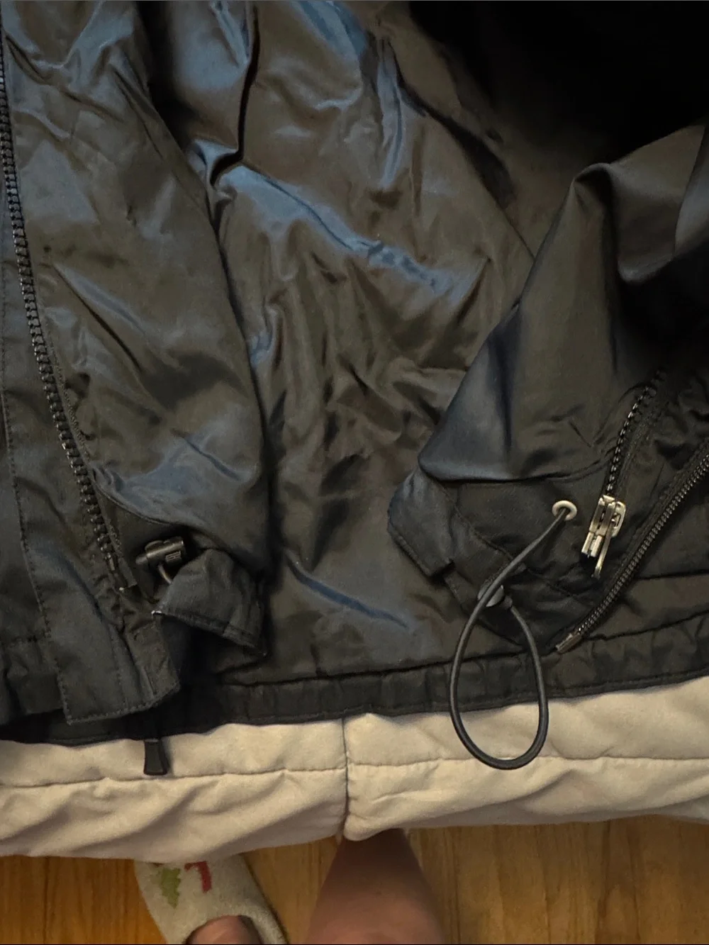 The North Face Black Hooded Raincoat